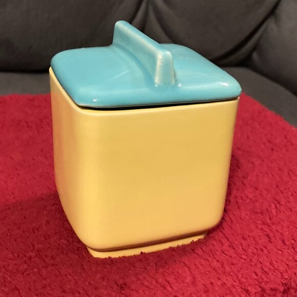 VTG 1940's Ceramic Spice Or Condiment Jar w/Lid-4" High-Franciscan Ware USA-EUC - Picture 8 of 8